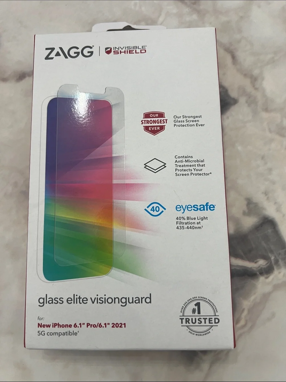 ZAGG InvisibleShield Glass Elite VisionGuard Screen Protector - Clear